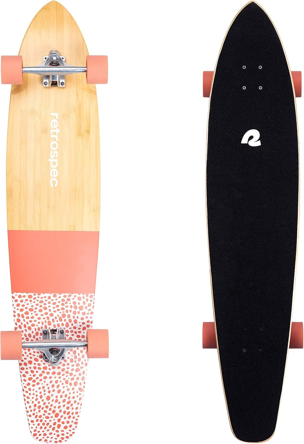 Retrospec Zed Longboard Skateboard Complete Cruiser | Bamboo & Canadian Maple Wood Cruiser w/ Rev... | Amazon (US)