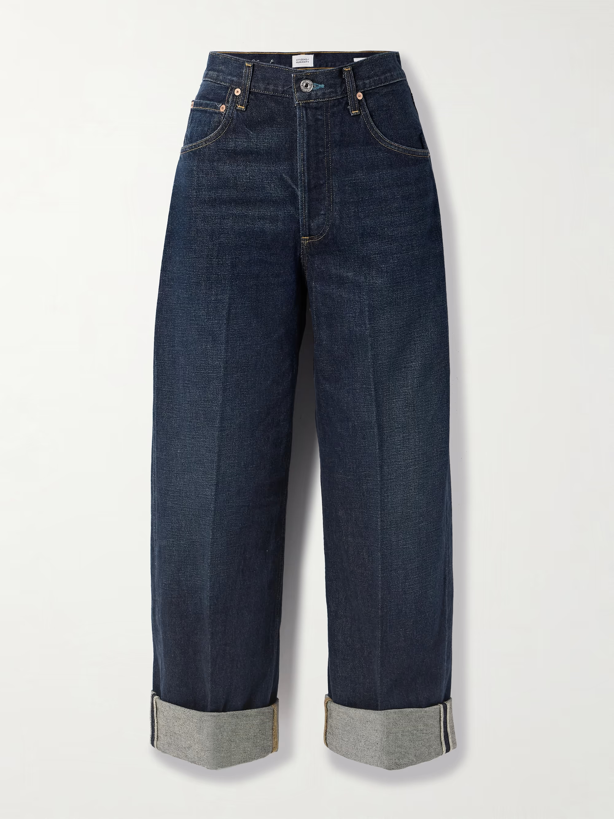 Ayla Baggy Cuffed Crop mid-rise straight-leg jeans | NET-A-PORTER (UK & EU)