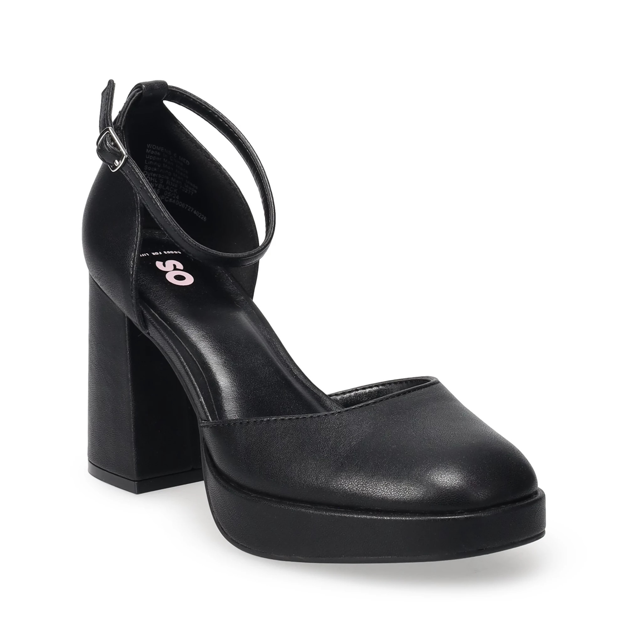 SO® Jinny Juniors' Ankle Strap Platform Shoes | Kohl's