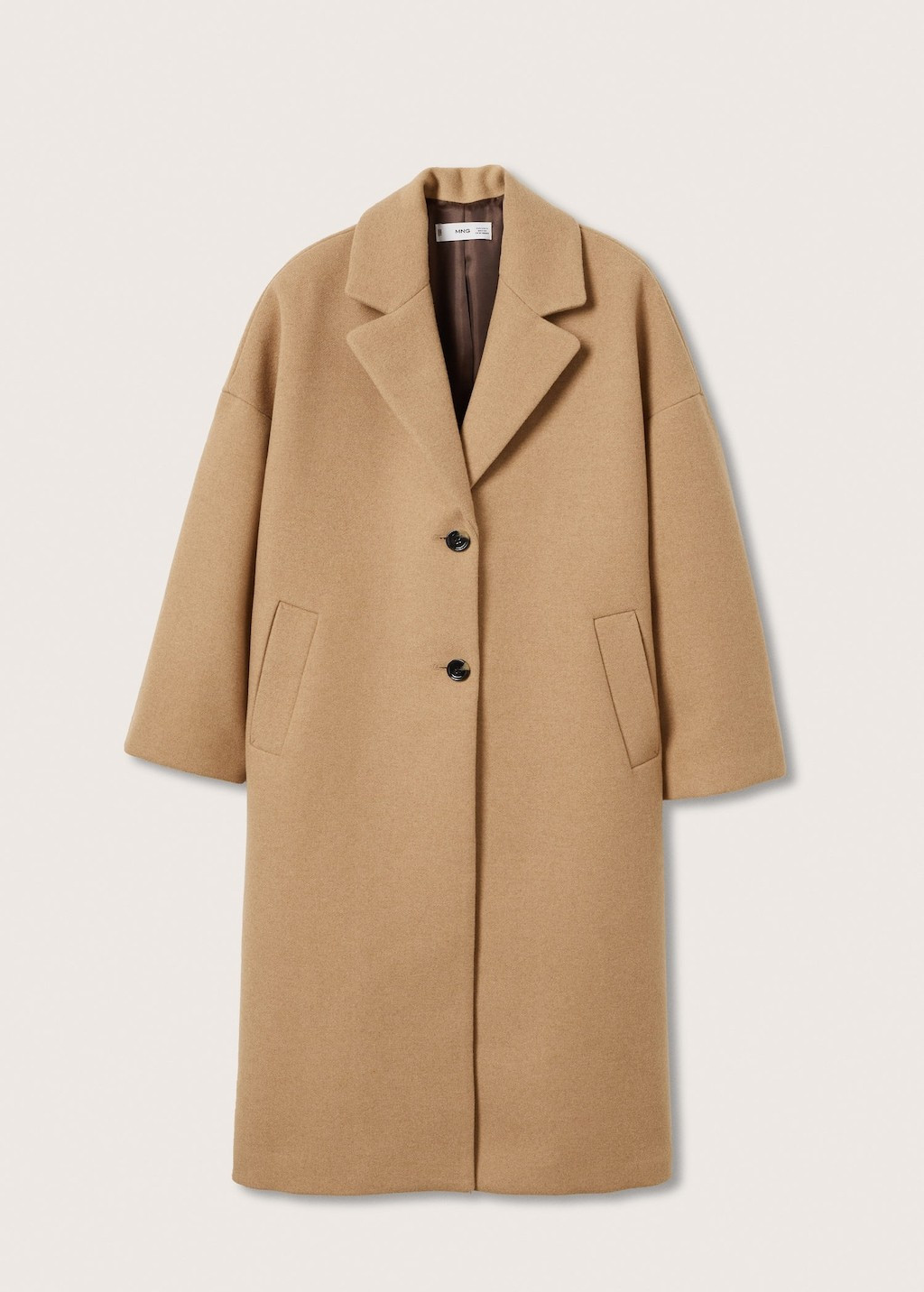 Double-breasted wool coat | MANGO (US)