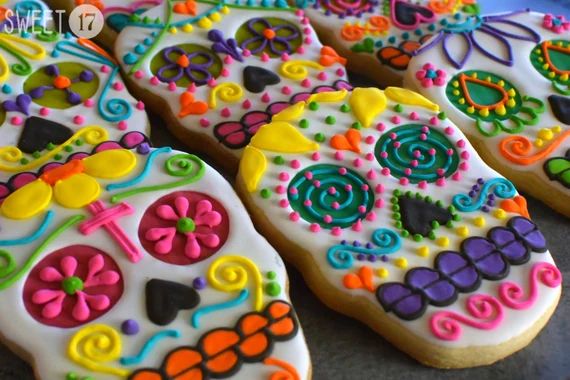 Custom Skull Sugar Cookies Set of Six | Etsy | Etsy (US)