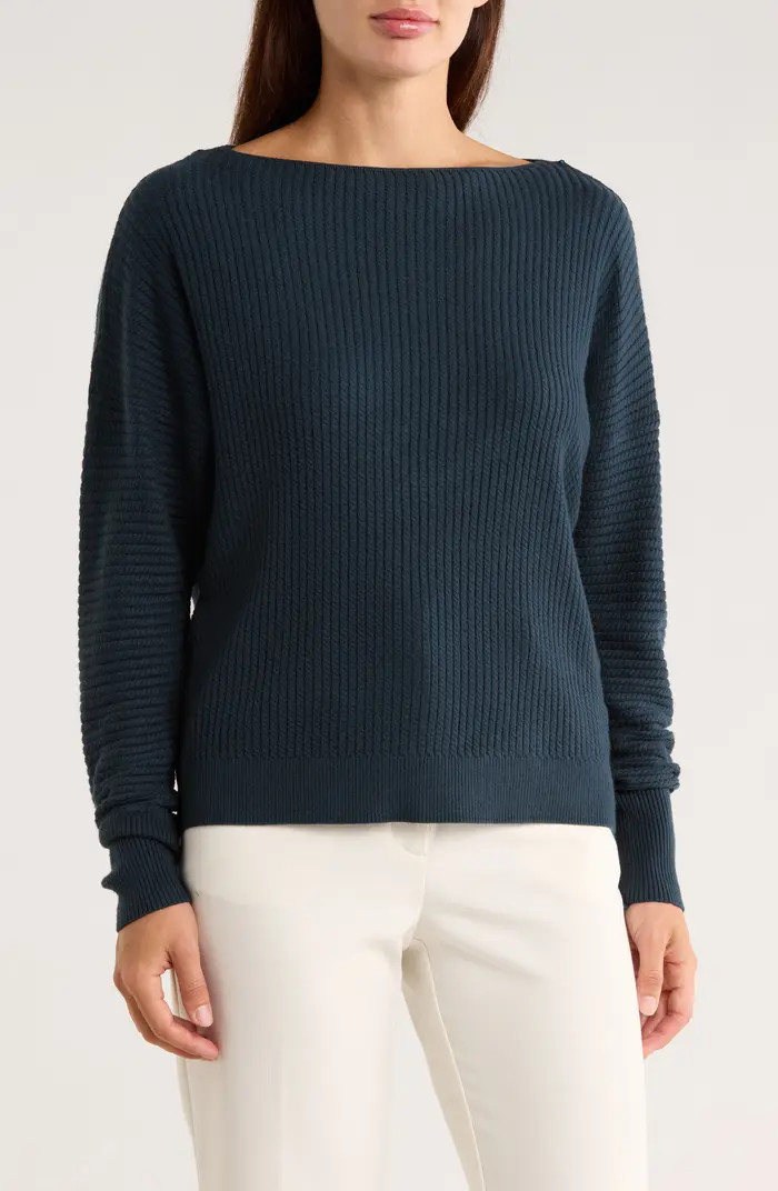 Boat Neck Dolman Sleeve Sweater | Nordstrom Rack