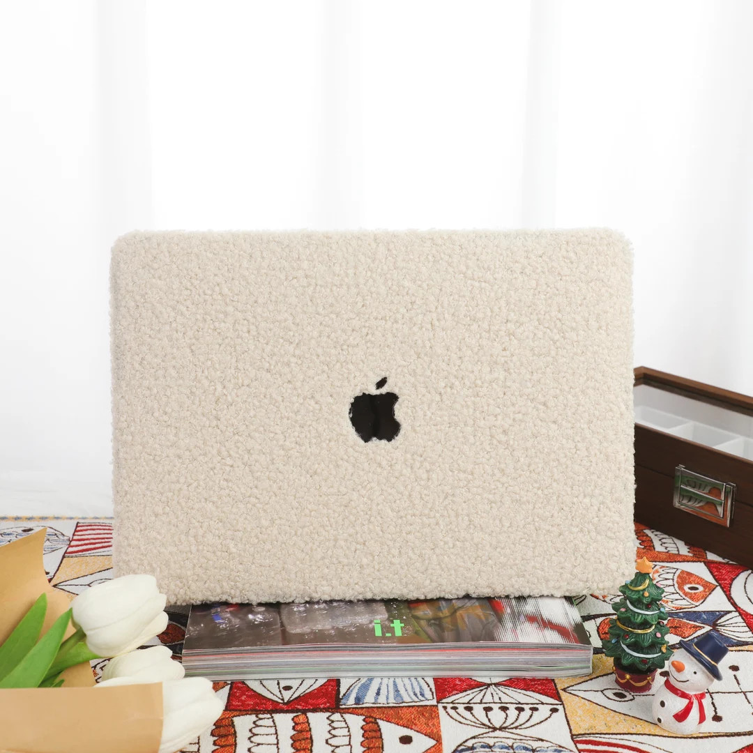 Cream Fluffy Teddy MacBook Case for MacBook Air 13 /pro13/ritian 13/13.6air/pro 14/air 15/pro16m1... | Etsy (US)