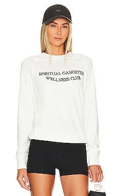 Spiritual Gangster Wellness Club Sweatshirt in Stone from Revolve.com | Revolve Clothing (Global)