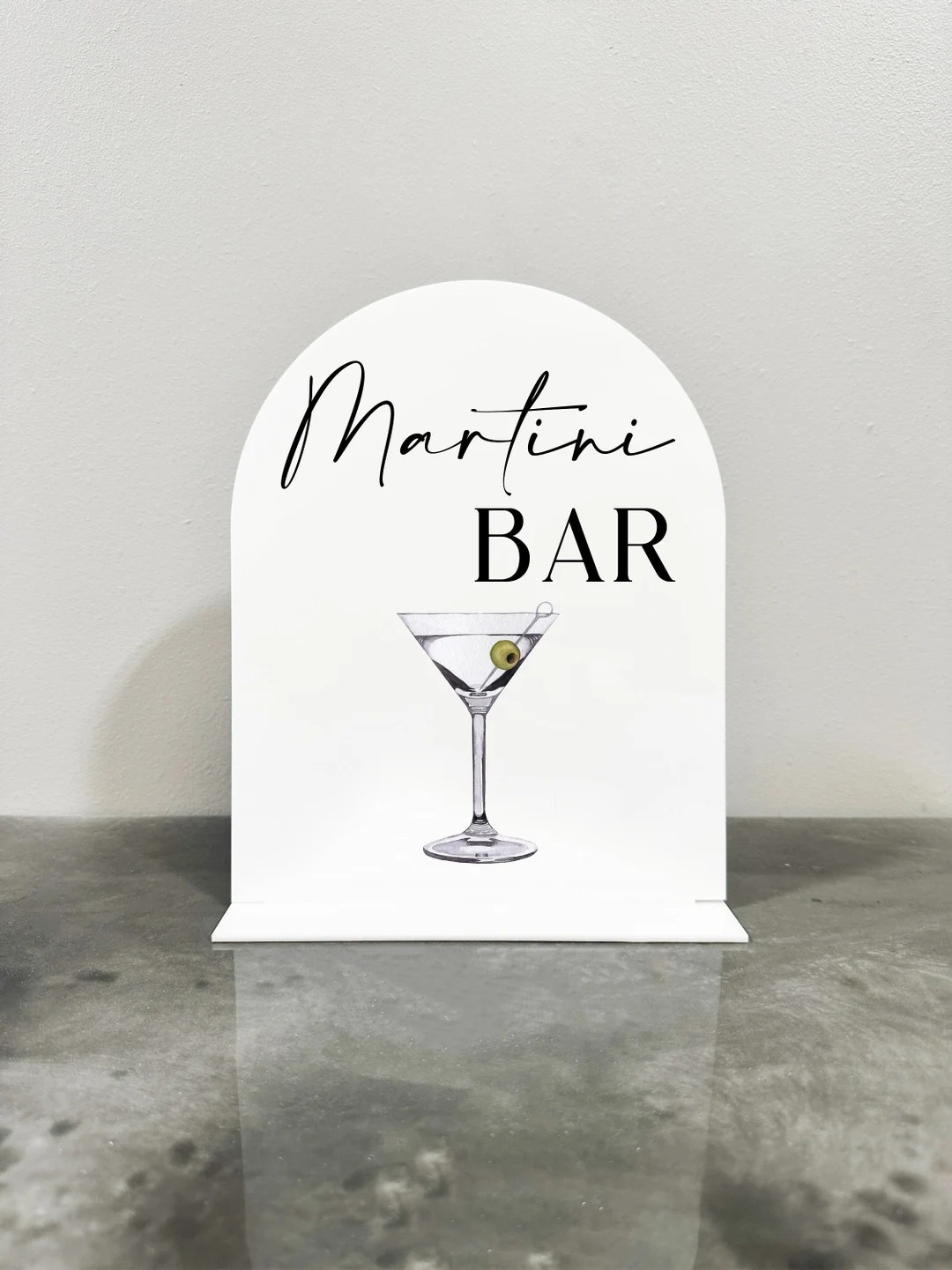 Martini Bar Sign Martini Bar Martini Sign Acrylic Martini Bar Sign Martini Bar Sign Acrylic Arch ... | Etsy (US)