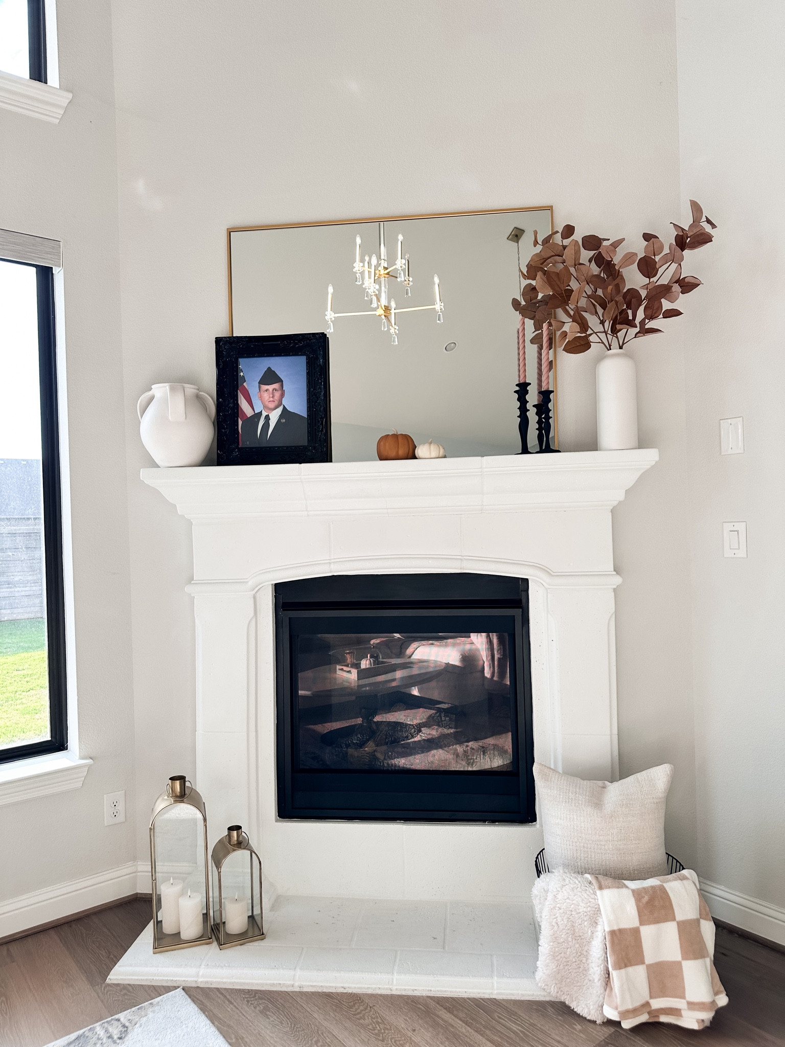 Fall fireplace mantel decor. Subtle touches of fall by adding warm tones and using pieces we already had from previous years. 

Fall home decor, home decor, fall decor, fireplace decor, neutral home decor 

#LTKHome #LTKSeasonal #LTKFindsUnder50