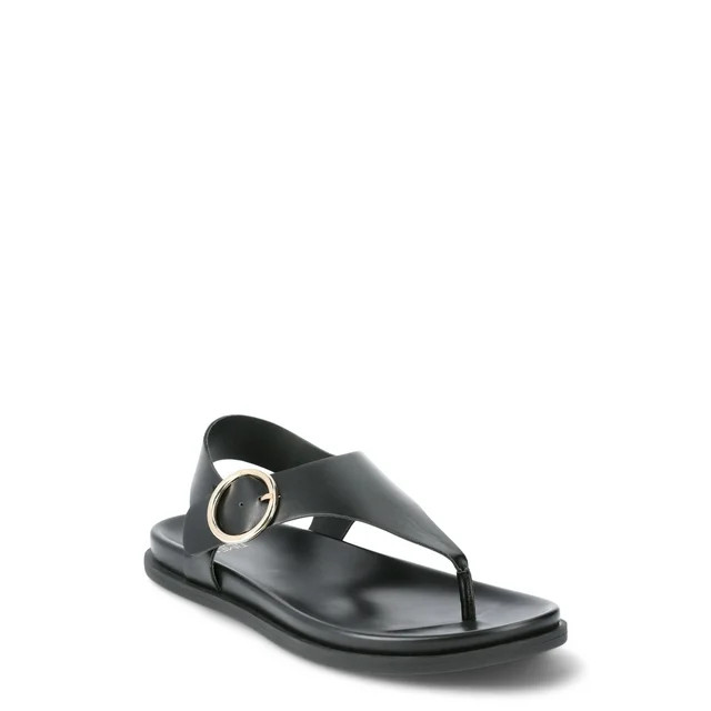 Time and Tru Women's Minimalist Buckle Sandals | Walmart (US)
