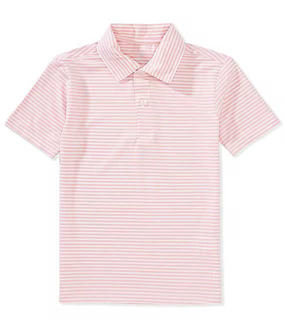 Class Club Big Boys 8-20 Short Sleeve Heather Feeder Stripe Synthetic Polo Shirt | Dillard's | Dillard's