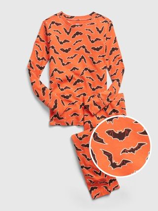 Kids 100% Organic Cotton Interactive Bat PJ Set | Gap (US)