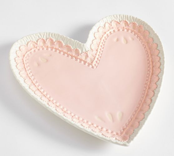 Cookie Heart Stoneware Serving Platter | Pottery Barn (US)