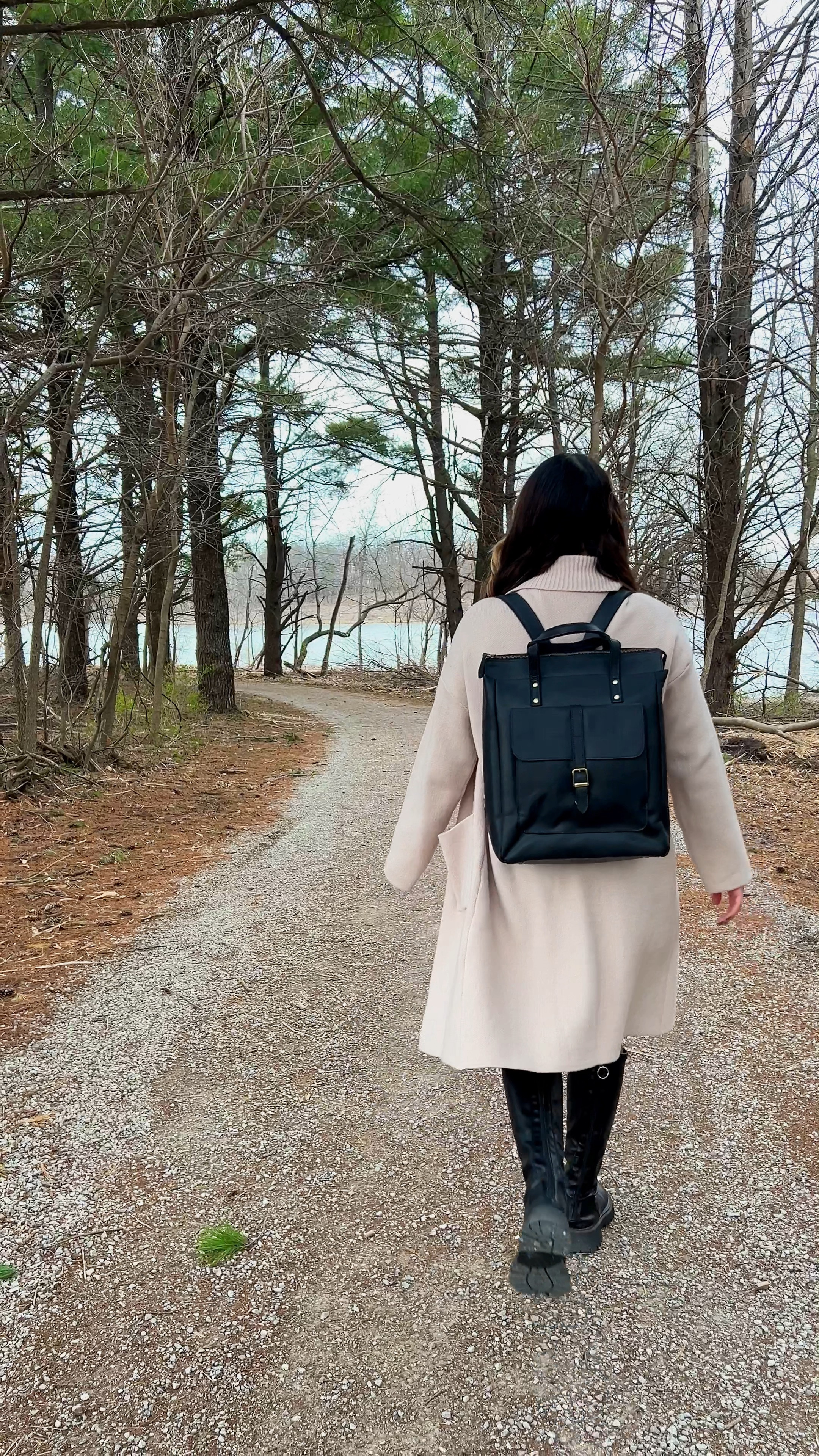 This sleek backpack blends functionality with style in perfect harmony. Its smart design, with meticulously calculated dimensions, provides the ideal space for up to a 14" laptop and other essentials. Adjustable straps allow for easy transformation into a handbag or shoulder bag, adapting effortlessly to any setting from business meetings to casual shopping trips. Magnetic and zippered external pockets keep everything organized and within reach, while the thoughtfully designed interior secures your belongings safely. An ideal gift to delight, it promises to be a cherished companion on all your ventures.

#LTKtravel