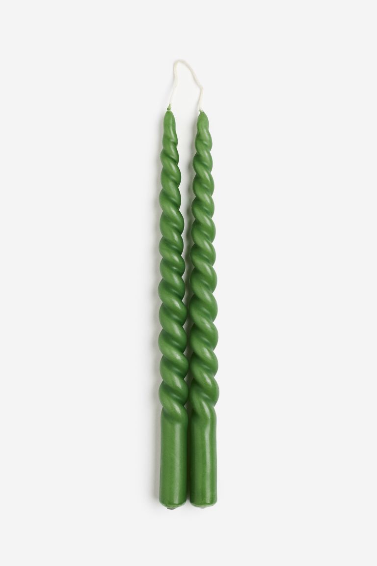 2-pack Spiral Candles | H&M (US)