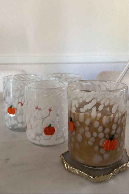 pumpkin juice glasses perfect for fall! 🎃🍂

#LTKunder100 #LTKSeasonal #LTKhome
