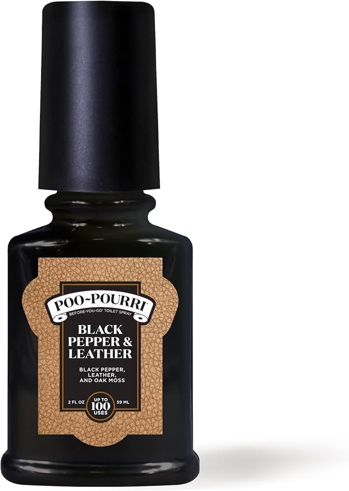 Poo~Pourri Before-You-Go Toilet Spray, Black Pepper Leather, Black Pepper + Leather + Oak Moss sc... | Amazon (US)