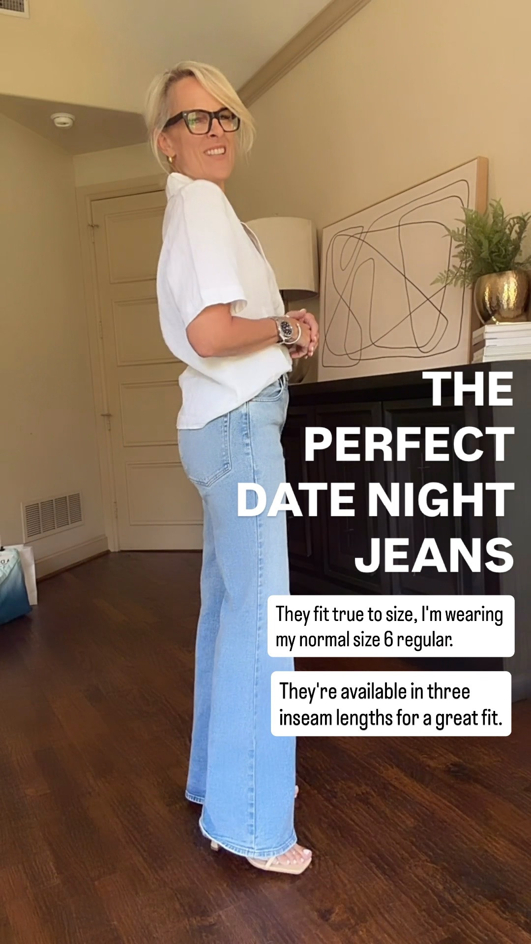 These jeans are such an elevated find! They have the look and feel of premium denim with just the right amount of stretch, making them incredibly comfortable to wear. I especially love them for date nights or anytime you want your outfit to feel a little more polished. 

They fit true to size, I'm wearing my normal size 6 regular and they're available in three inseam lengths for a great fit.

💡 LTK MADE EASY
❤️ Heart = Support my posts!
🔖 Save = Get sale & restock alerts
📋 Lists = Keep favorites organized
📲 Share = Send lists and products to a friend. Hello, Christmas List!
💬 Comment = Ask me anything about what I'm wearing. :-)

#LTKootd #LTKOver40 #LTKSeasonal