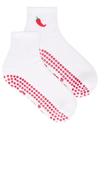 Souls. Spicy Grip Socks in White. - size M/L | Revolve Clothing (Global)