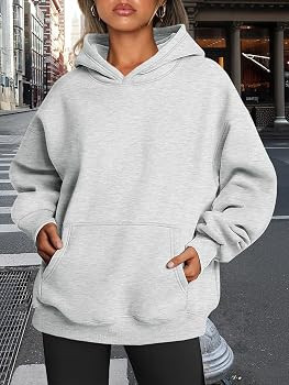 Trendy Queen Womens Oversized Hoodies Fleece Sweatshirts Fall Fashion 2025 Pullover Sweaters Wint... | Amazon (US)