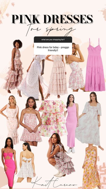 Pink dresses for spring 🤍 

#LTKfindsunder100 #LTKstyletip #LTKSeasonal