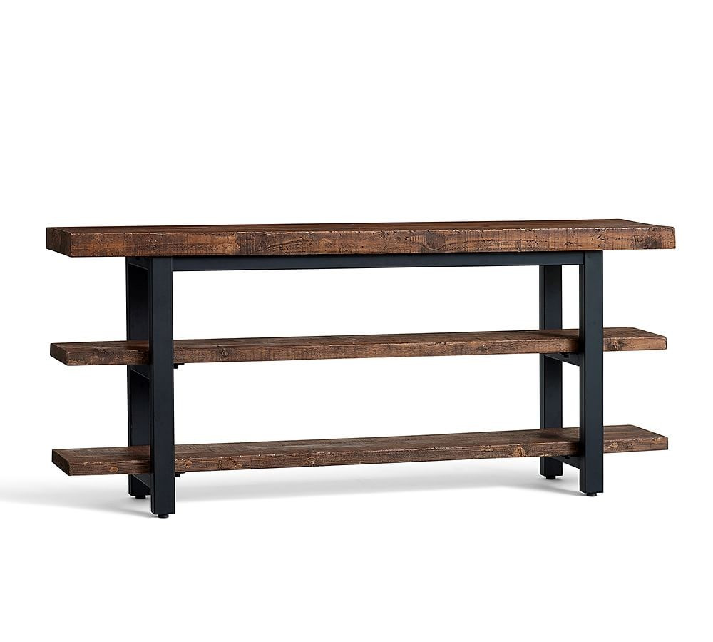 Griffin 70"" Reclaimed Wood Media Console | Pottery Barn (US)