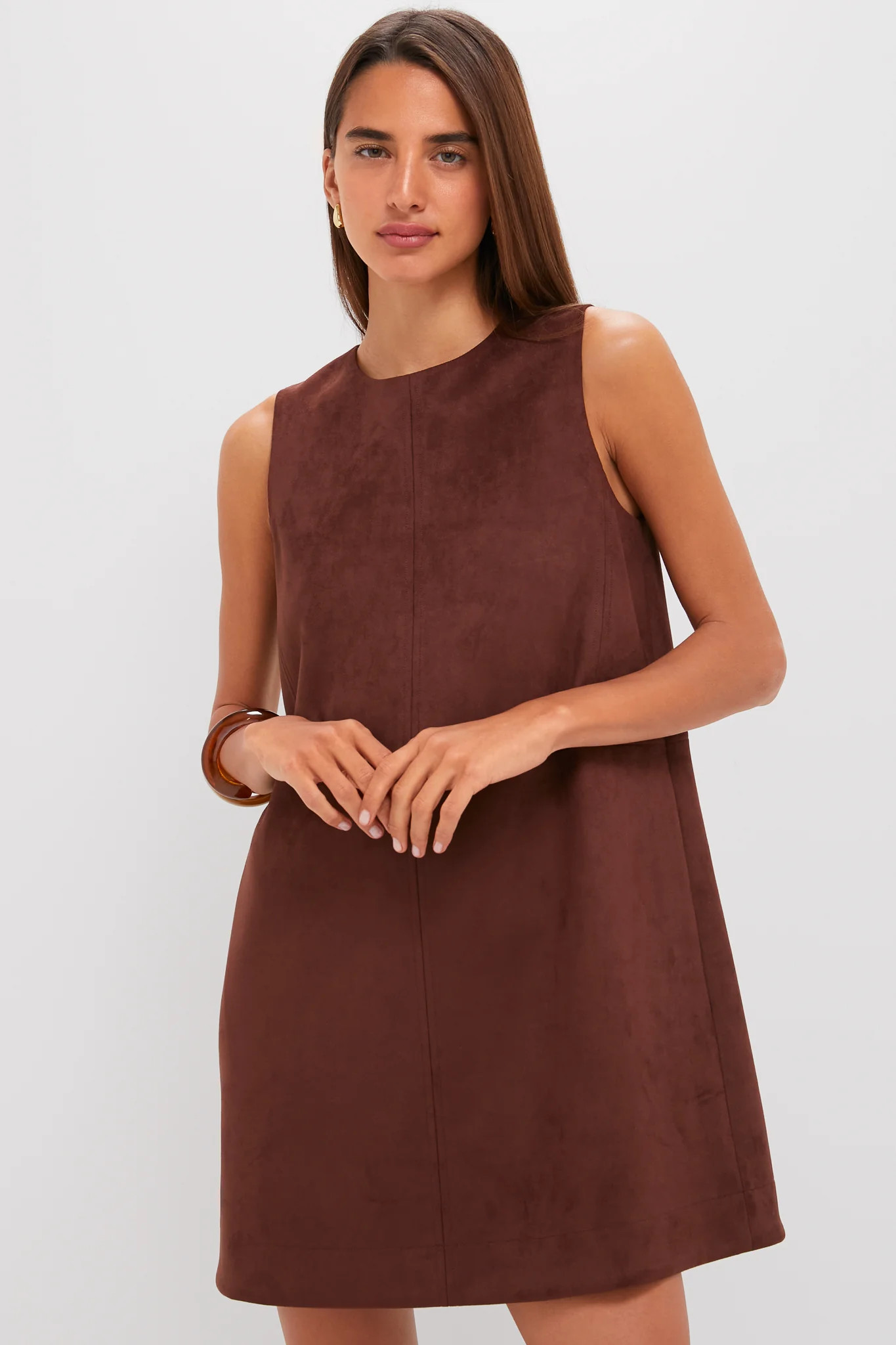 Ganache Vegan Suede Marlowe Dress | Tuckernuck (US)