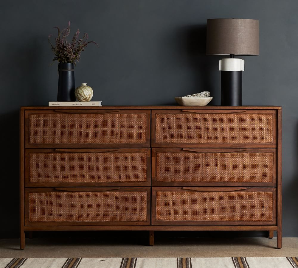 Dolores 6-Drawer Cane Dresser | Pottery Barn (US)