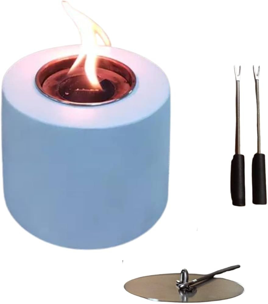 MTAPF® Tabletop Firepit Indoor/Outdoor Table Top Fire Pit with Skewers Smokeless Tabletop Firepl... | Amazon (US)