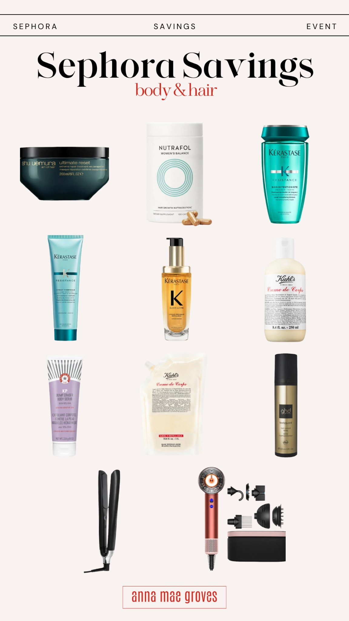 Sephora Savings Event is here! These are some of my body & hair favorites. Use code SAVINGS in store or online. Save time by adding items to your cart now & purchase when your time comes to shop! 
• Sephora collection 30% off 11/1 - 11/11
• Rouge 20% off 11/1 - 11/11
• VIB 15% off 11/5 - 11/11
• Insider 10% off 11/5 - 11/11

#LTKOver40 #LTKBeauty #LTKSaleAlert