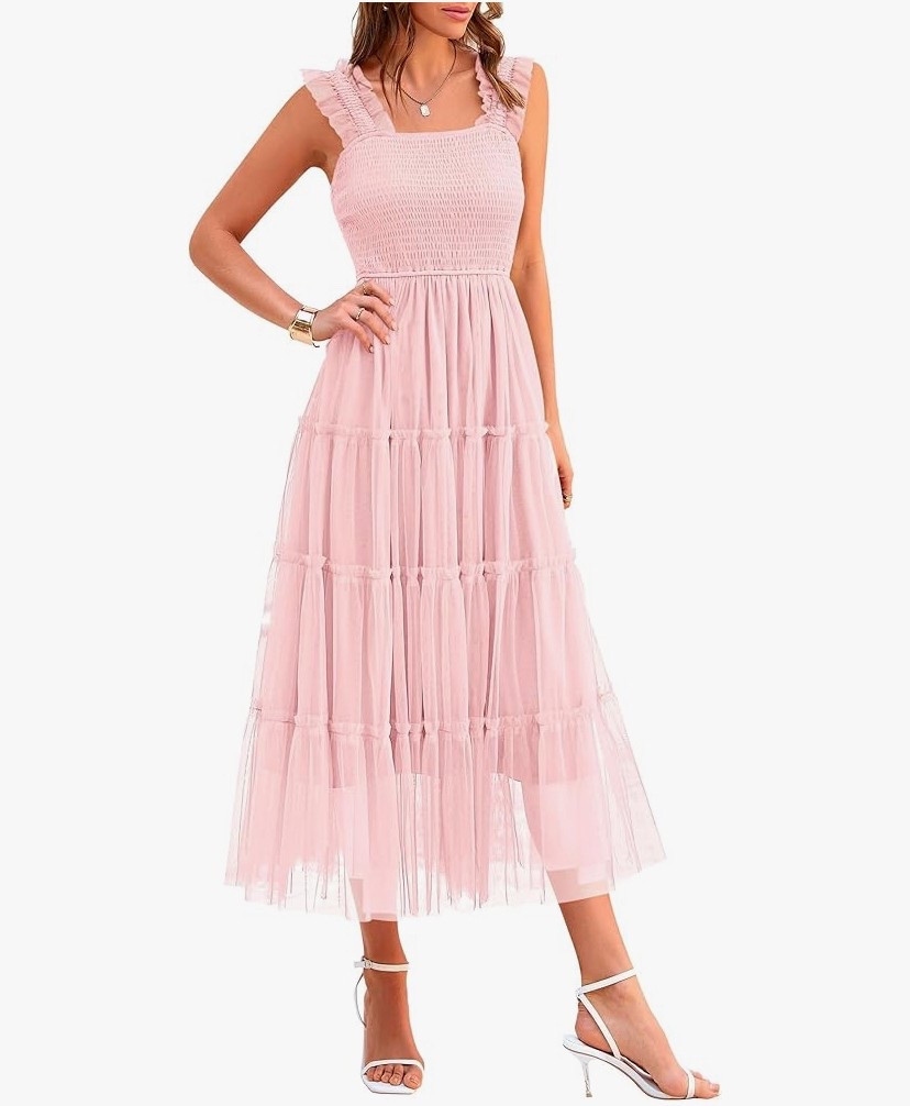 Wedding Guest Dress - comes in more colors 

#easterdress #easter #easteroutfit #spring #springdress #springfashion #amazon #tulledress #smockeddress 

#LTKStyleTip #LTKU #LTKOver40 #LTKSeasonal #LTKFindsUnder100 #LTKWedding