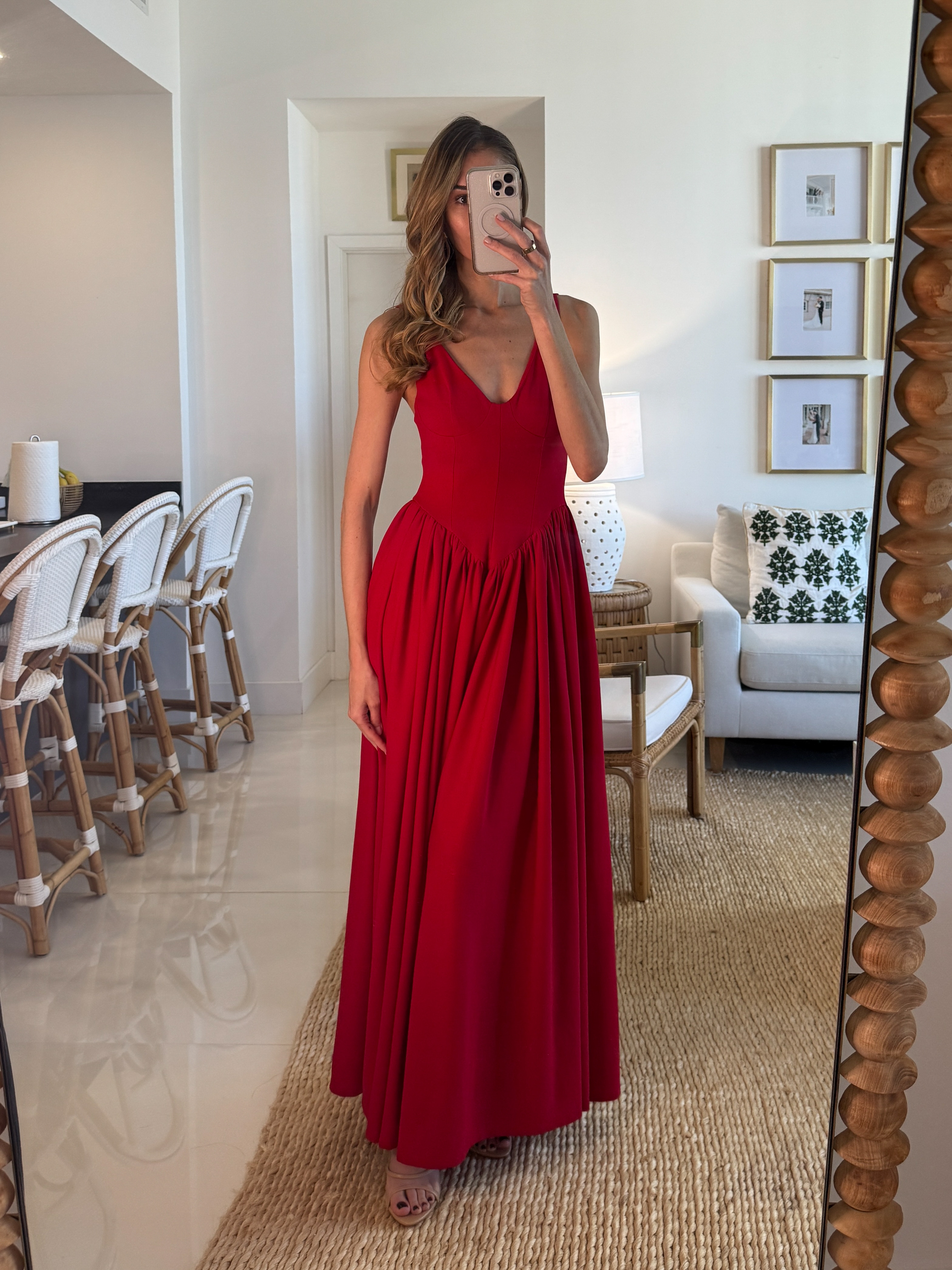 Delfi Isadora Dress. 💫 Wearing a size S. I'm 5'10" for reference. Tags: delfi isadora dress, delfi dress dupe, delfi dress dupes, delfi red dress dupe, red drop waist maxi dress, red drop waist dress, drop waist maxi dress, red formal dress, red wedding guest dress, red bridesmaid dress, red gala dress, red evening gown, v neck maxi dress, corset maxi dress, summer wedding guest dress, black tie dress