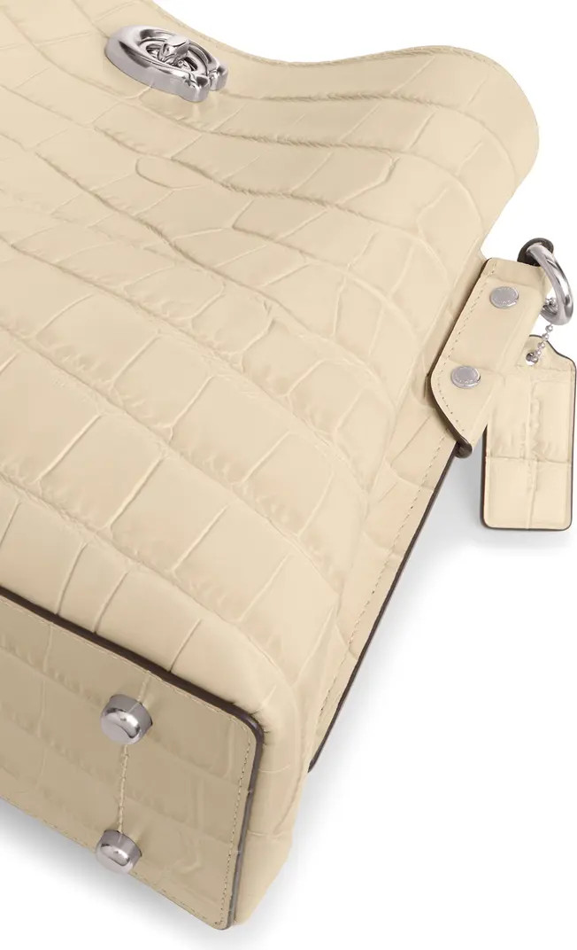 COACH Willow Croc Embossed Leather Shoulder Bag | Nordstrom | Nordstrom