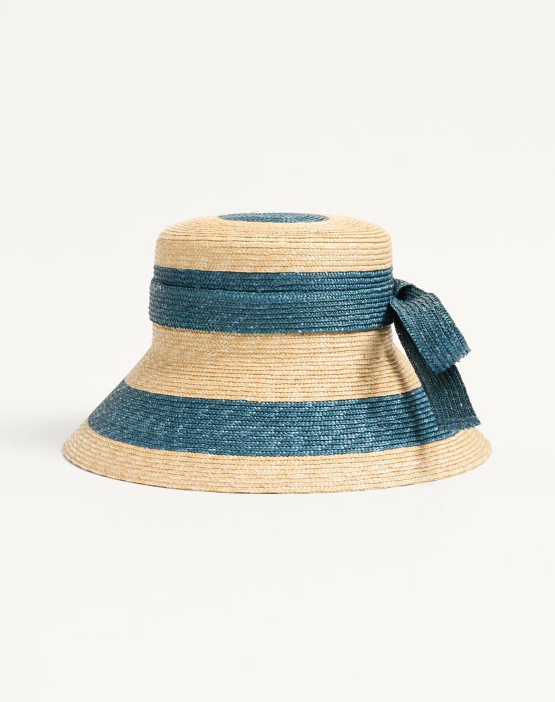 Valentino Garavani VLogo Signature Straw Bucket Hat Wo | Valentino