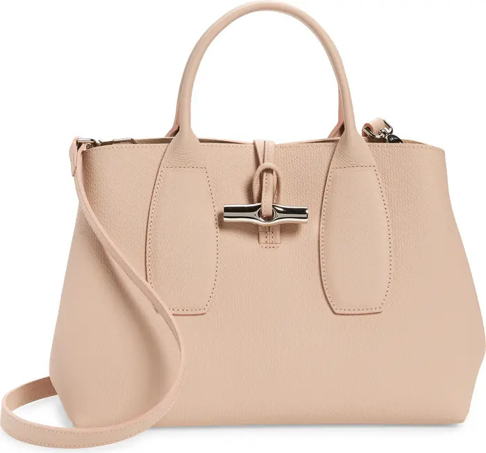 Longchamp Medium Roseau Leather Tote | Nordstrom | Nordstrom