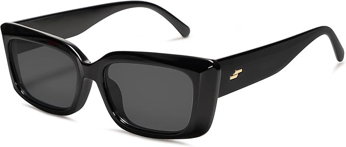 SOJOS Trendy Rectangular Sunglasses Womens Face 90's Retro Shades Sunnies Gafas de sole Chunky An... | Amazon (US)
