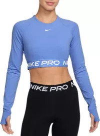 Nike Women's Pro Dri-FIT Cropped Long-Sleeve Top | Dick's Sporting Goods