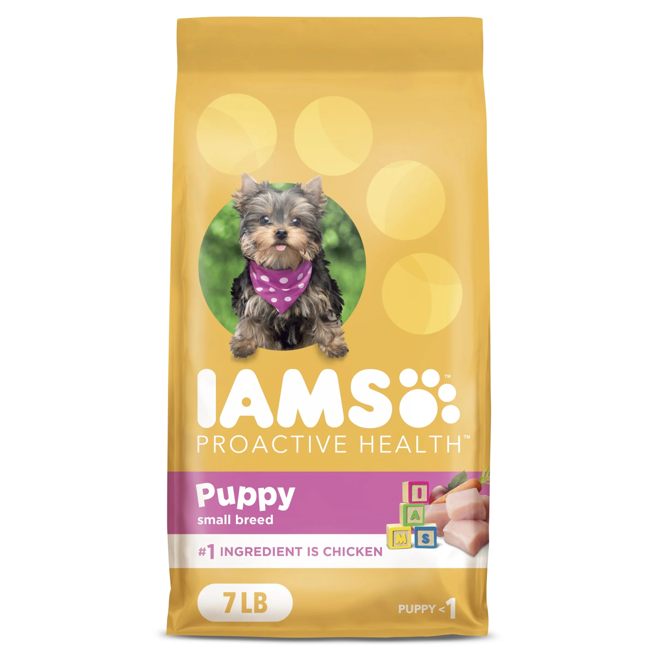 Iams Proactive Health Chicken Dry Dog Food For Puppies, 7 Lb Bag | Walmart (US)