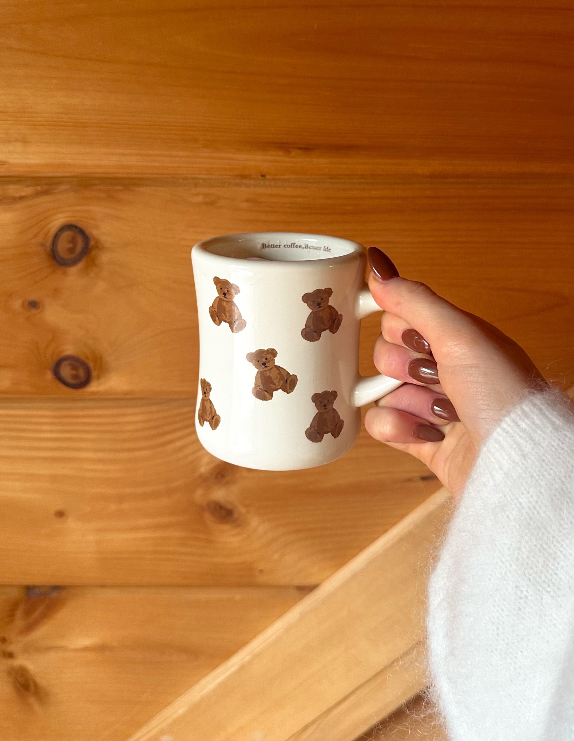 teddy bear mug 🧸🍂