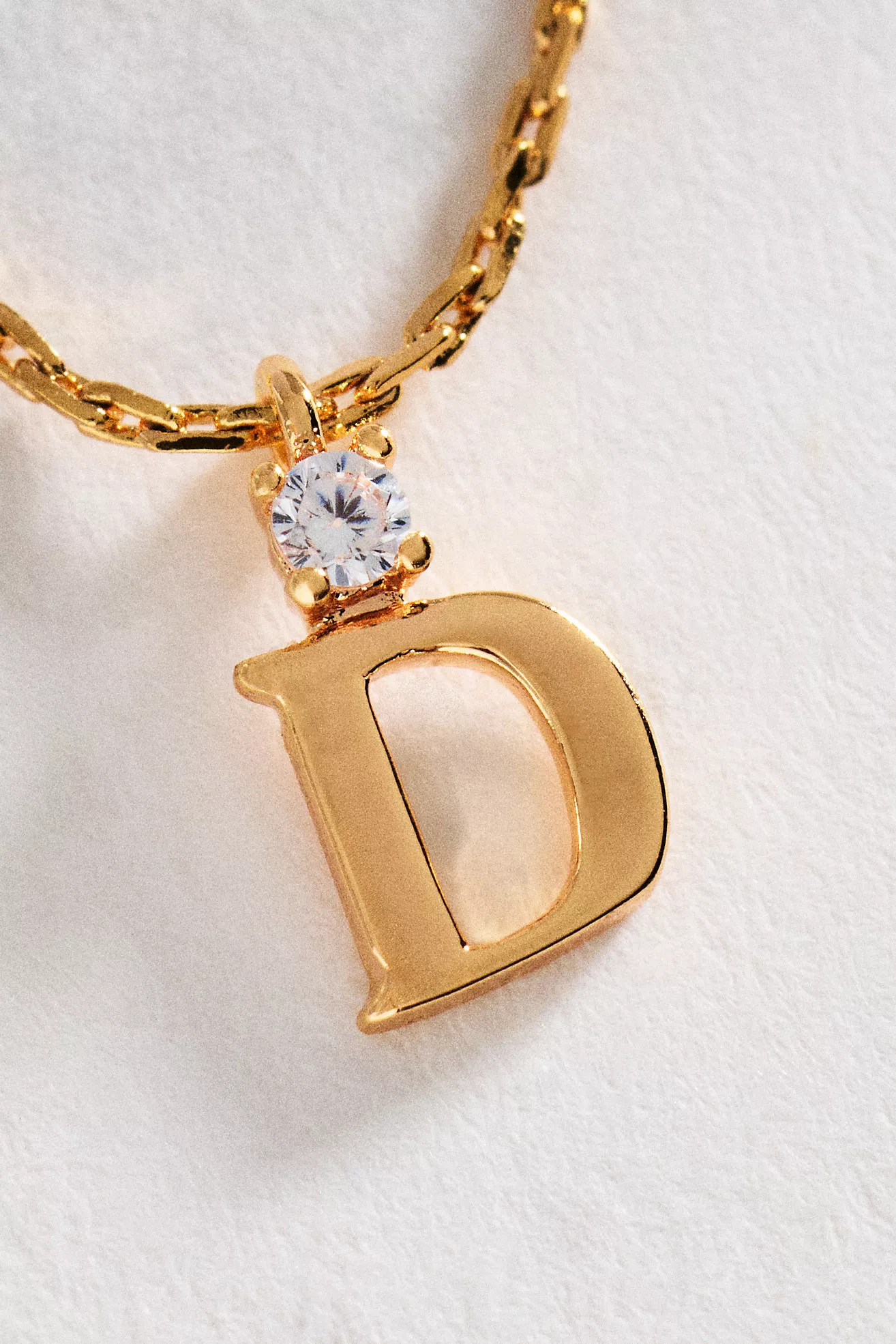 Crystal Initial Pendant Necklace | Anthropologie (US)