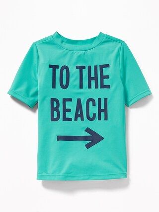 "To the Beach" Graphic Rashguard for Toddler Boys | Old Navy US