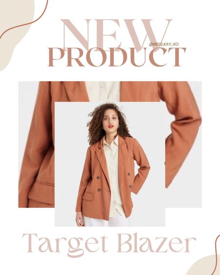 Cutest fall blazers from Target! I love this rust orange color. Great transitional piece. 

#LTKsalealert #LTKworkwear #LTKstyletip
