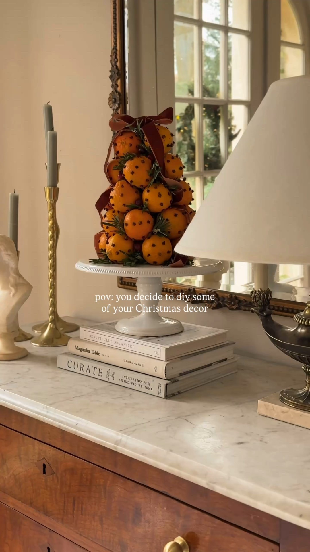 The prettiest diy pomander tree...big bonus, the cloves will help preserve it!

#LTKHoliday #LTKFindsUnder100 #LTKSeasonal