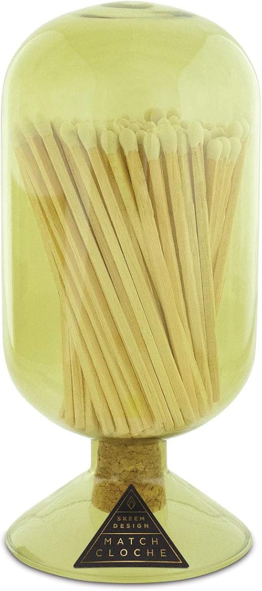 Skeem Glass Match Cloche with Striker - Sky - Includes 120 Small Match Sticks - Perfect Fireplace... | Amazon (US)