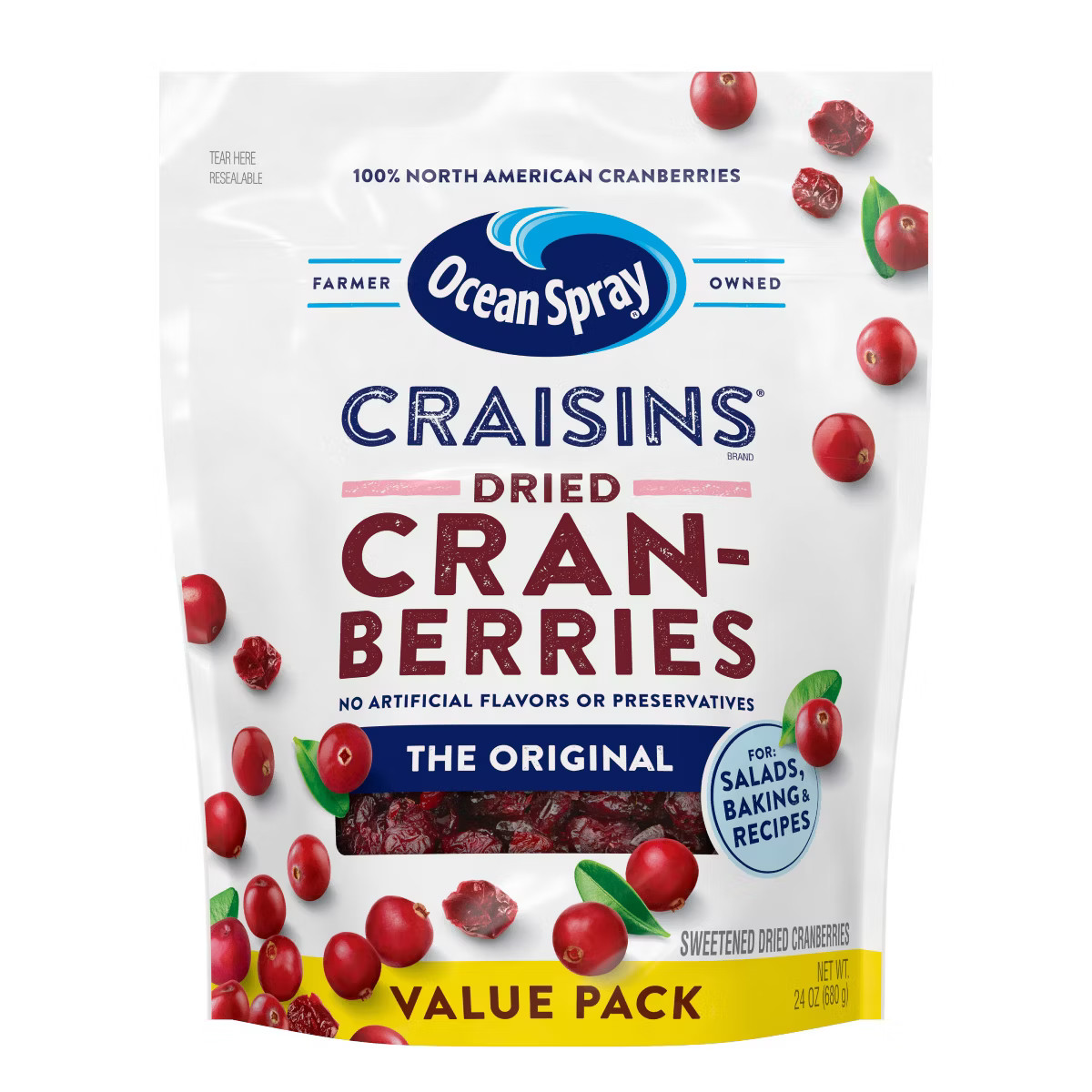 Ocean Spray Dried Cranberries Value Pack - 24oz | Target