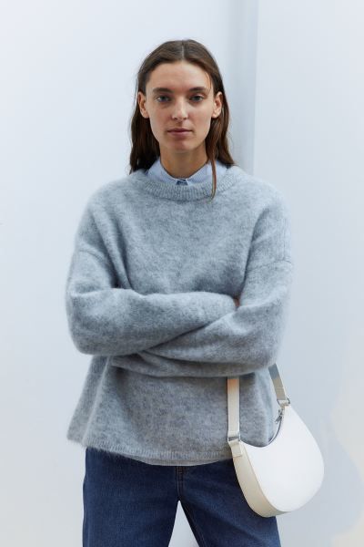Oversized Mohair Blend Sweater | H&M (AU)