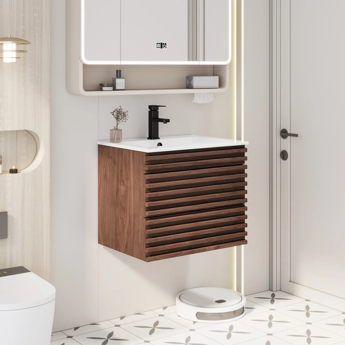 Ebern Designs Sharee Single Bathroom Vanity With Sink Top, Zinc Alloy Faucet And Drain, Epa Certi... | Wayfair North America