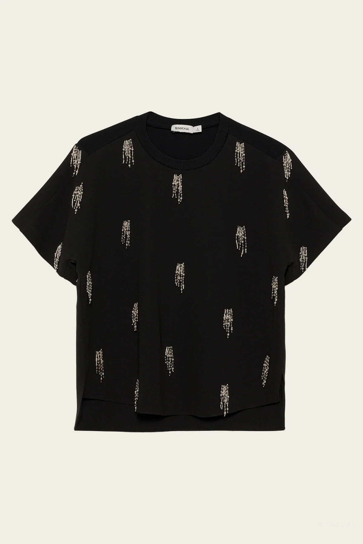 Abelia Embellished Top in Black - Black S | Shop Olivia