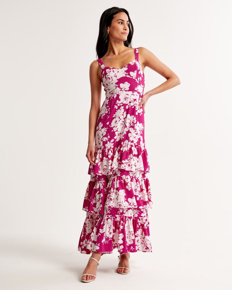 Women's Drama Ruffle Tiered Gown | Women's The A&F Wedding Shop | Abercrombie.com | Abercrombie & Fitch (US)
