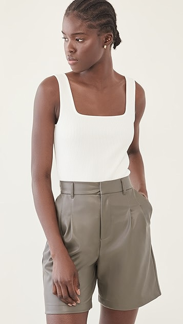 Ribbed Square Neck Tank | Shopbop