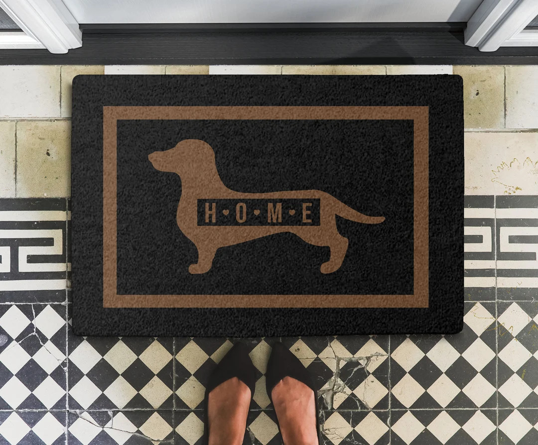 Dachshund Doormat, Funny Dachshund DoorMat, House Warming Gift, Dachshund Lovers Gift, Dachshund ... | Etsy (US)