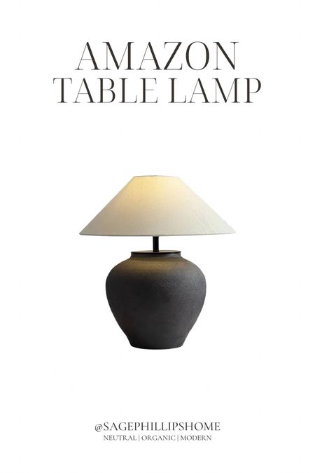 A MUST HAVE! 
this sleek black table lamp from Amazon adds a touch of sophistication to any room with its modern design, perfect for creating a cozy ambiance. I’m absolutely in love!! 

#LTKSpringSale #LTKsalealert #LTKhome