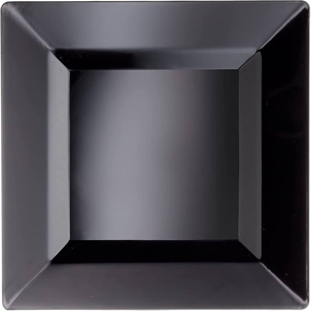 Party Essentials Party Supplies Disposable Classic Square Plastic Plates For Wedding/All Occasion... | Amazon (US)